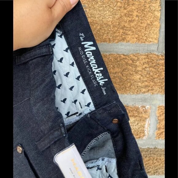 M.i.h Jeans Women's Blue Marrakesh High-rise Kick-flare Jeans 27 - Picture 13 of 15